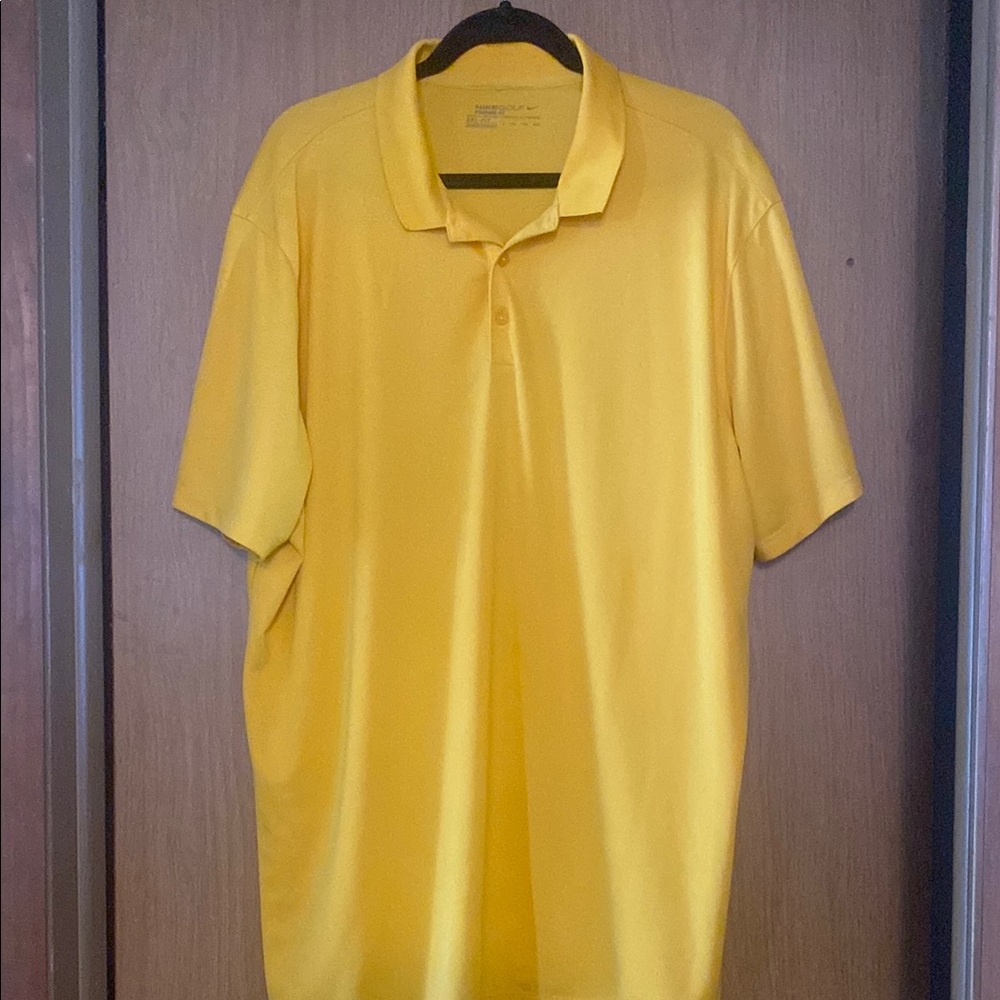 Nike Golf Yellow Polo Shirt